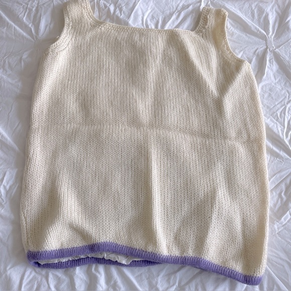 VTG 50s Cyn Les Vest Sz 40 Chest 34” Lined Wool 3D Embroidered Flowers Hong Kong - Picture 13 of 14